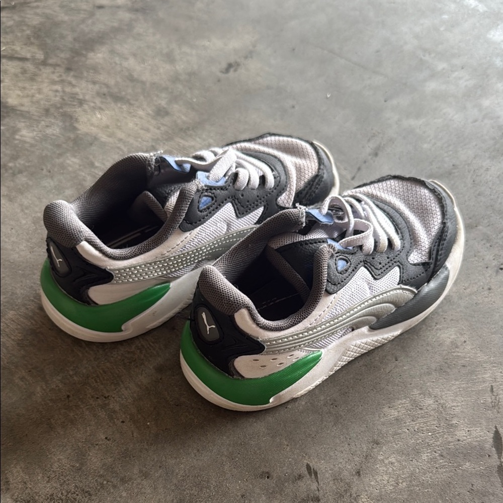 Kids' Green and Gray Athletic Shoes